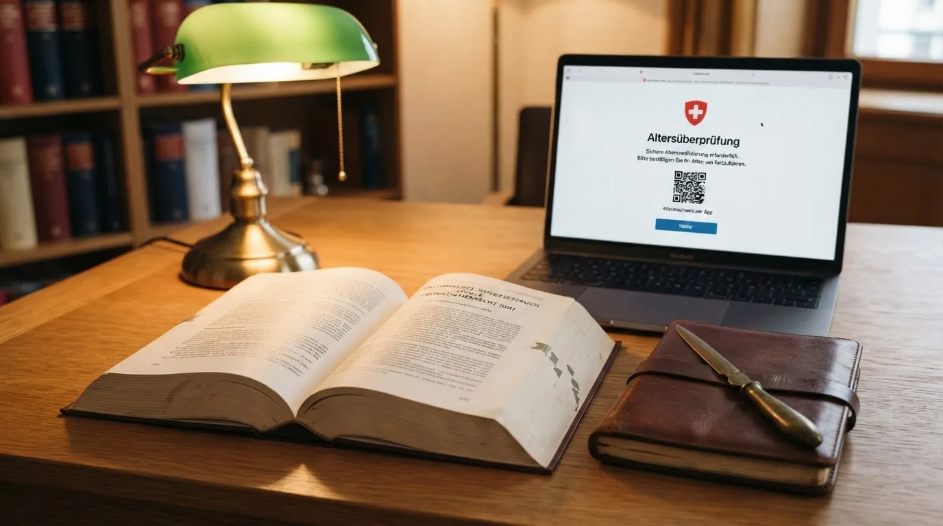 Amtliches Schreiben mit Stempel auf einem Schreibtisch neben einem Gesetzbuch — beste online casino mit cashtocode bezahlen